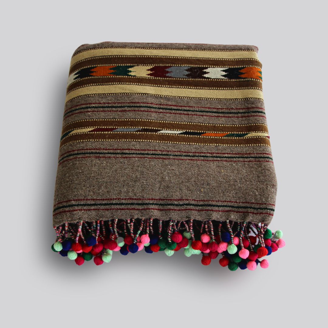 Swati Sharri Shawl (Multiflower Border)